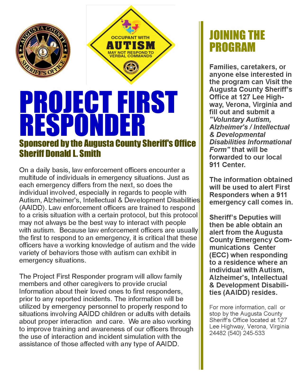 Project First Responder FLYER 9-3-19