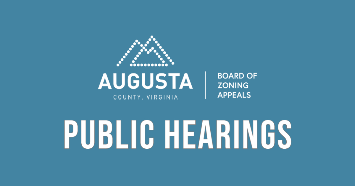 Public Hearings for Board of Zoning Appeals