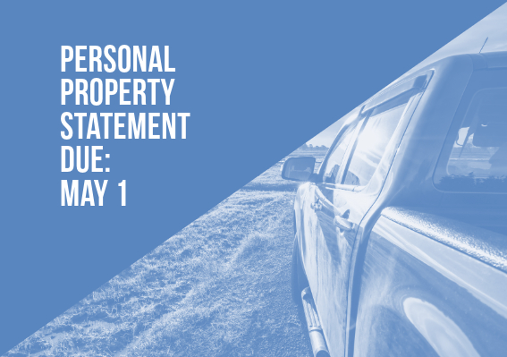 Personal Property Statements Due May 1